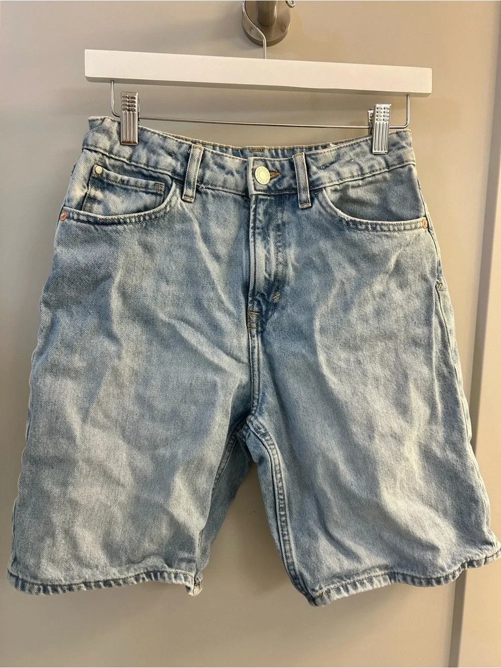Light Blue Denim Shorts